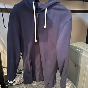 Mitchell & Ness Navy Zip-Up Hoodie